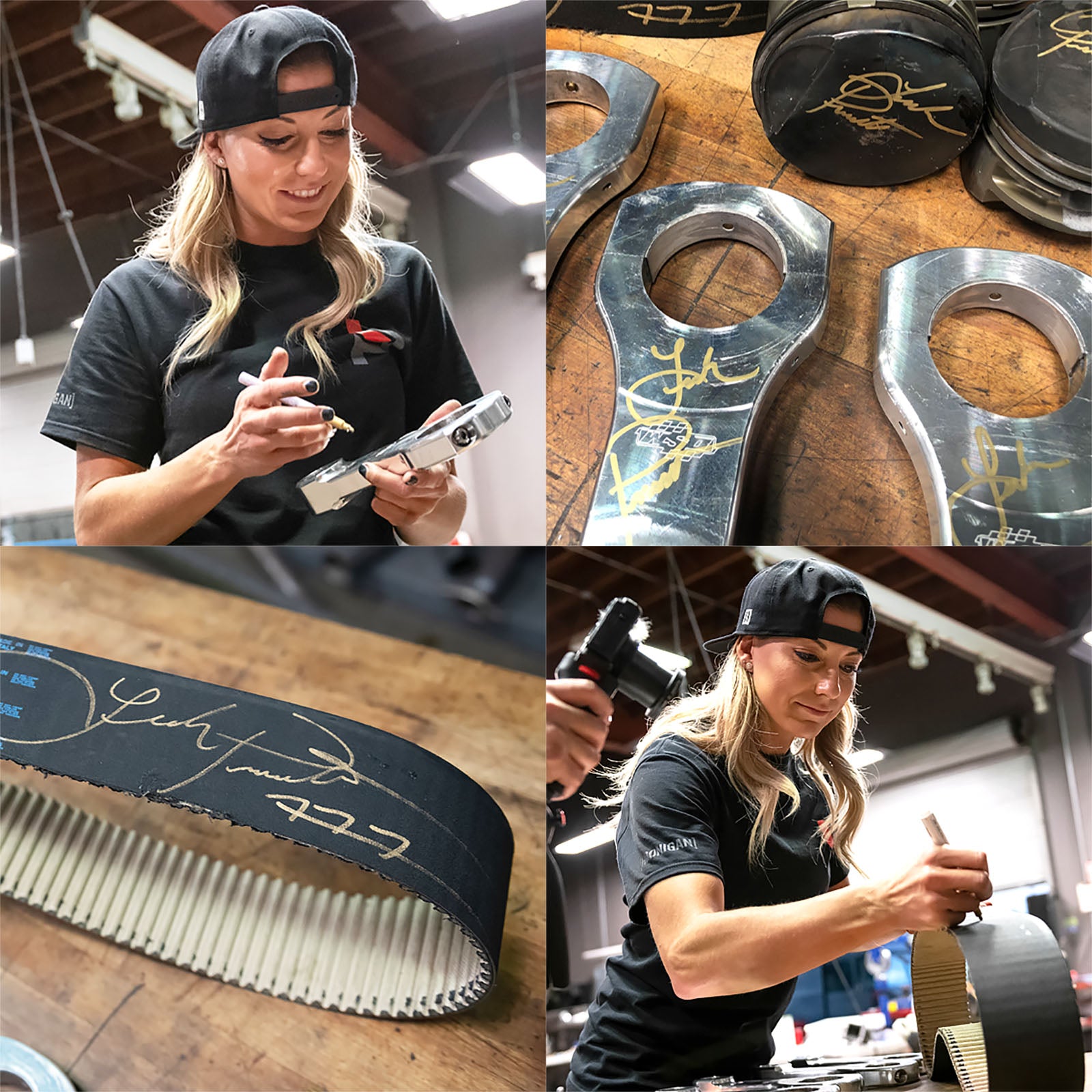 Leah Top Fuel Autographed Parts!