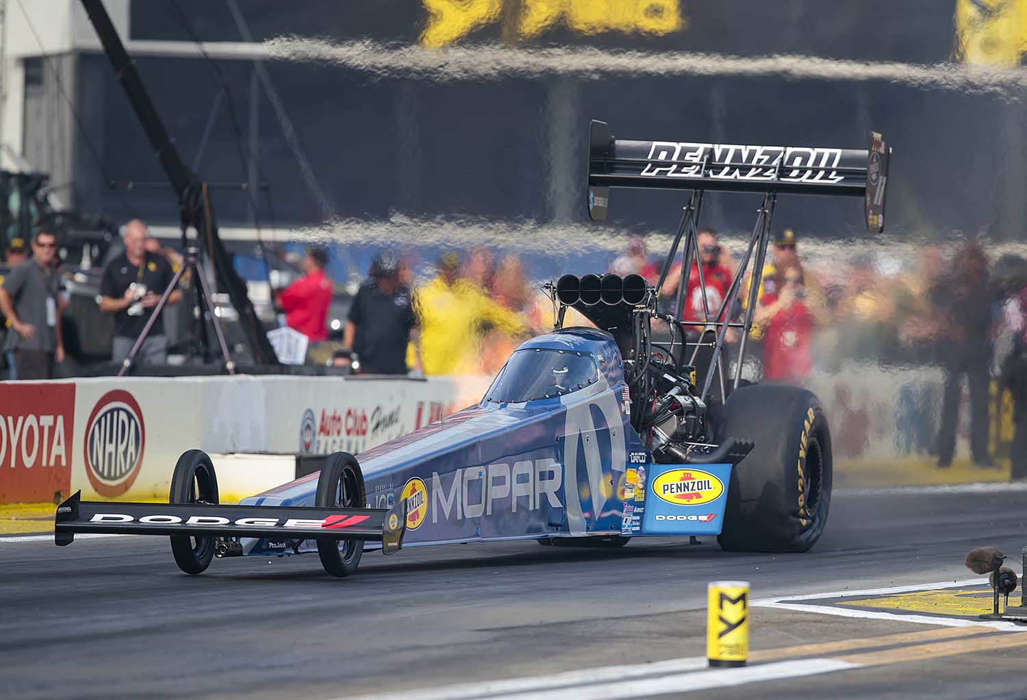 Leah rocketed to the head of the Top Fuel category by running low E.T. of Q2