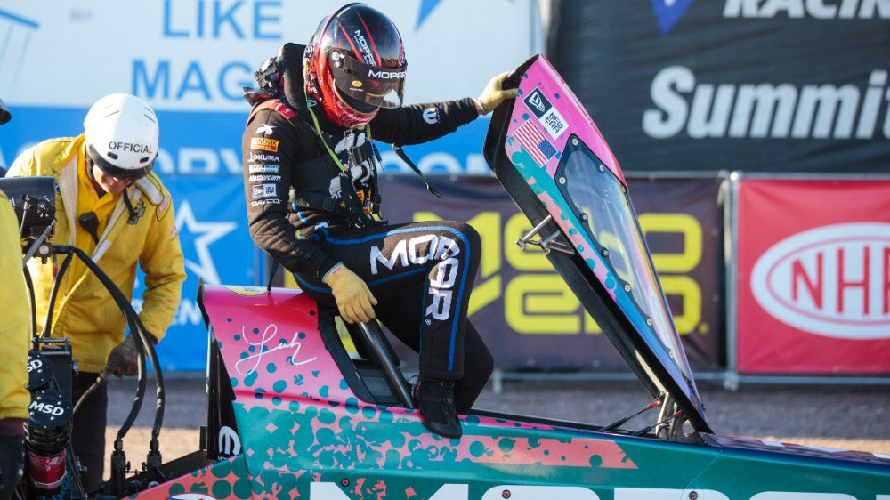 The move I love to hate: Drag racer Leah Pritchett's up-and-down plank